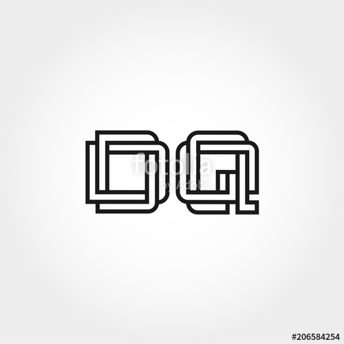 500x500 Initial Letter Dq Logo Template Design Stock Image And Royalty