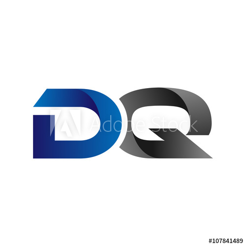 500x500 Modern Simple Initial Logo Vector Blue Grey Dq