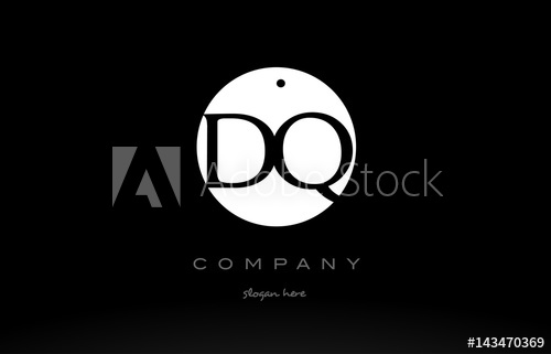 500x321 Dq D Q Simple Black White Circle Alphabet Letter Logo Vector Icon