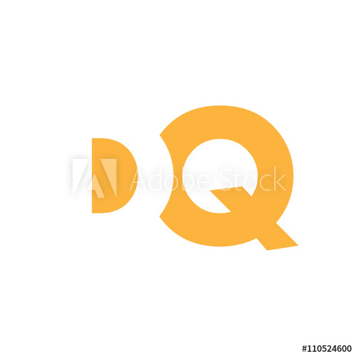500x500 Dq Logo Vector Graphic Branding Letter Element Path
