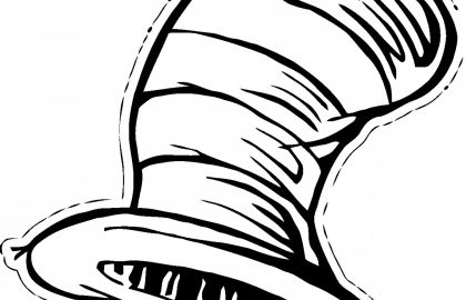 420x270 Dr Seuss Colouring Pages For Cat In The Hat Hat Coloring