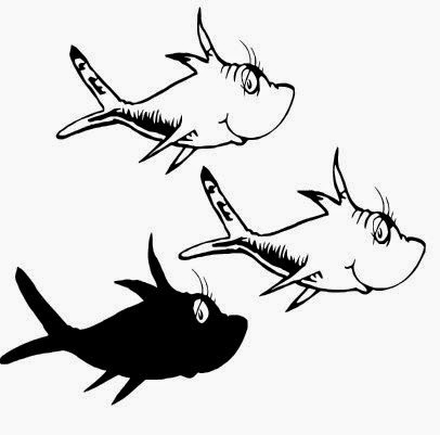 One Fish Two Fish Silhouette 406x401 One Fish Two Fish Silhouette
