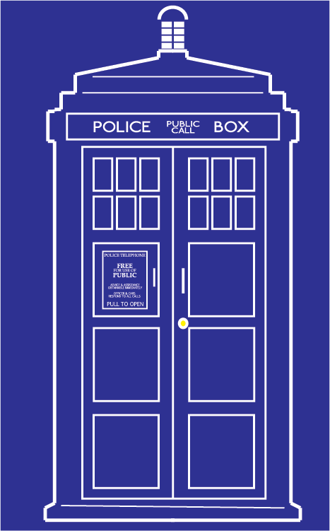 467x751 I Needed An Outline Vector Version Of The Tardis And Couldn't Find