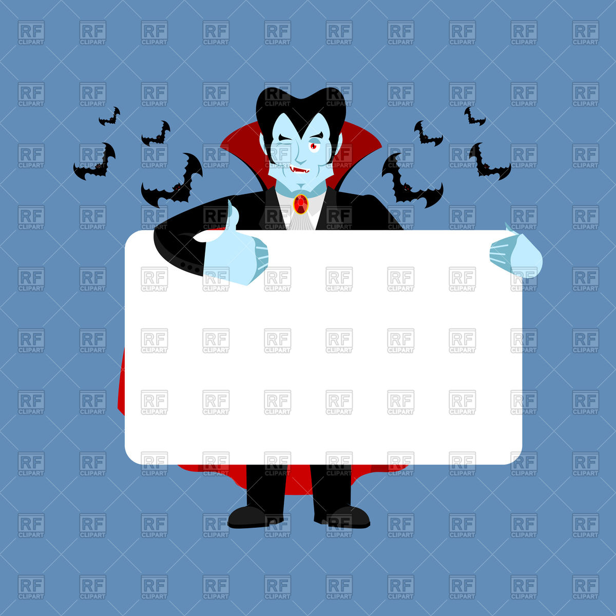 1200x1200 Dracula Holding Blank Banner