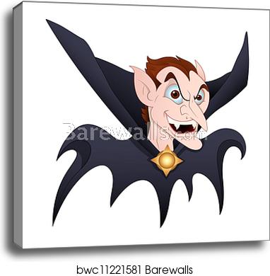 382x390 Dracula Vector, Canvas Print Barewalls Posters Prints