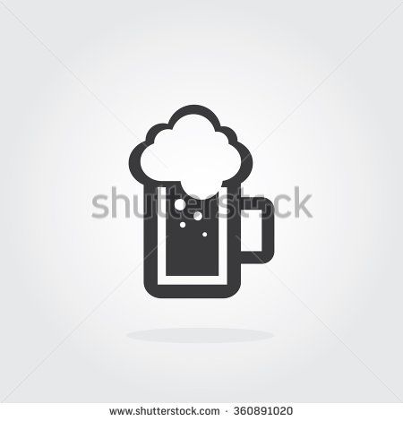 450x470 A Mug Of Beer Brewery Vector Illustration Draft Beer Icon