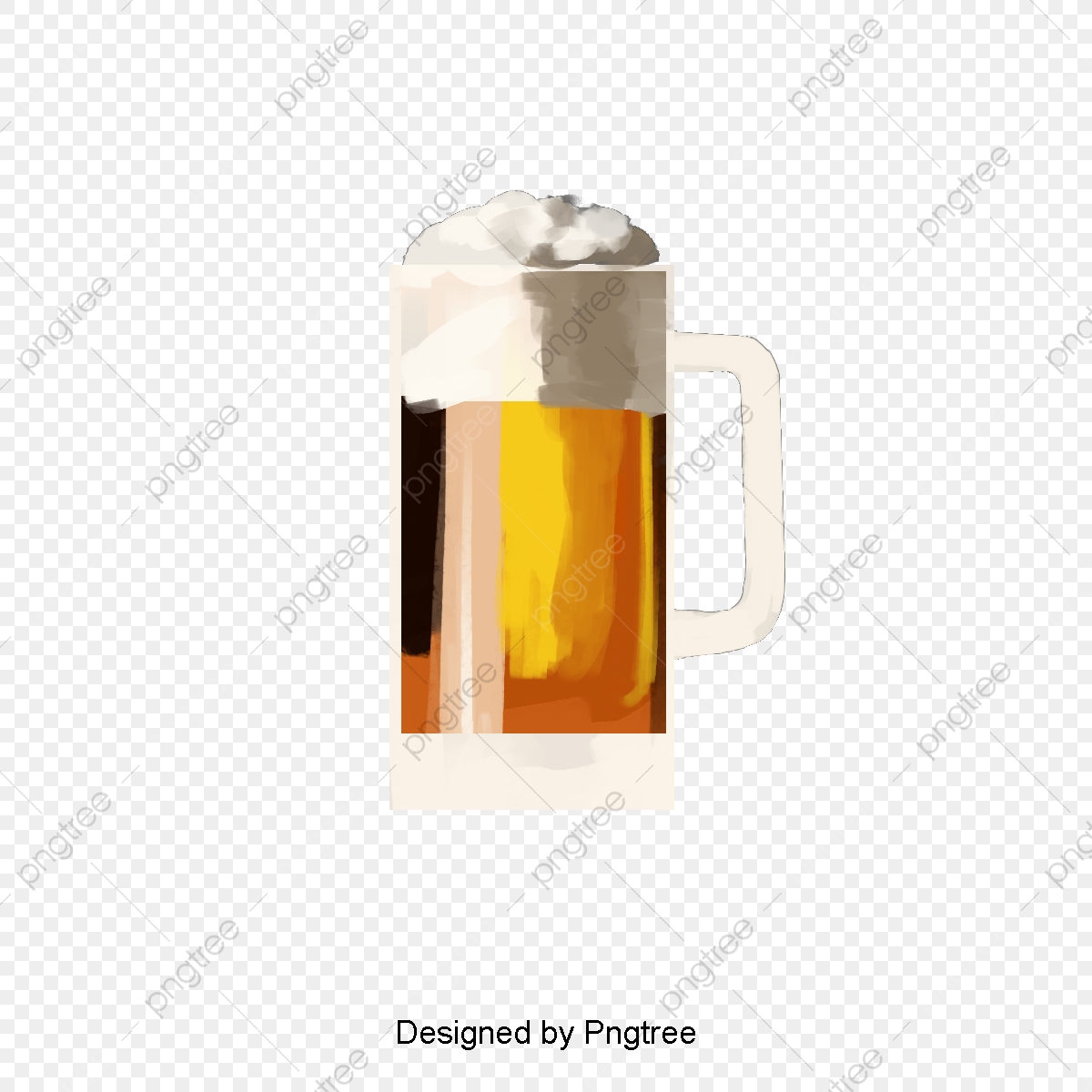 1200x1200 Vector Hand Drawn Draft Beer, Vector, Hand Painted, Draft Beer Png