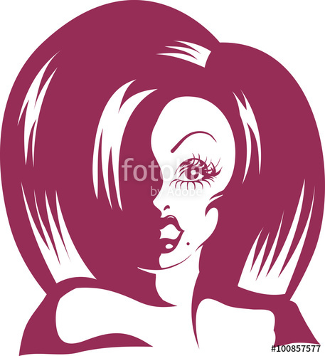 457x500 Drag Queen Stencil Wig Stock Image And Royalty Free Vector