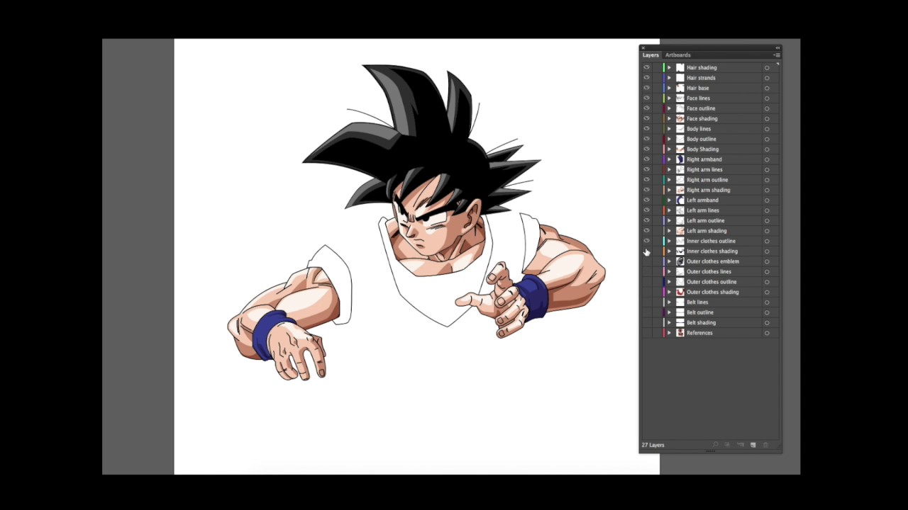 Vector Goku 1280x720 Vector Goku
