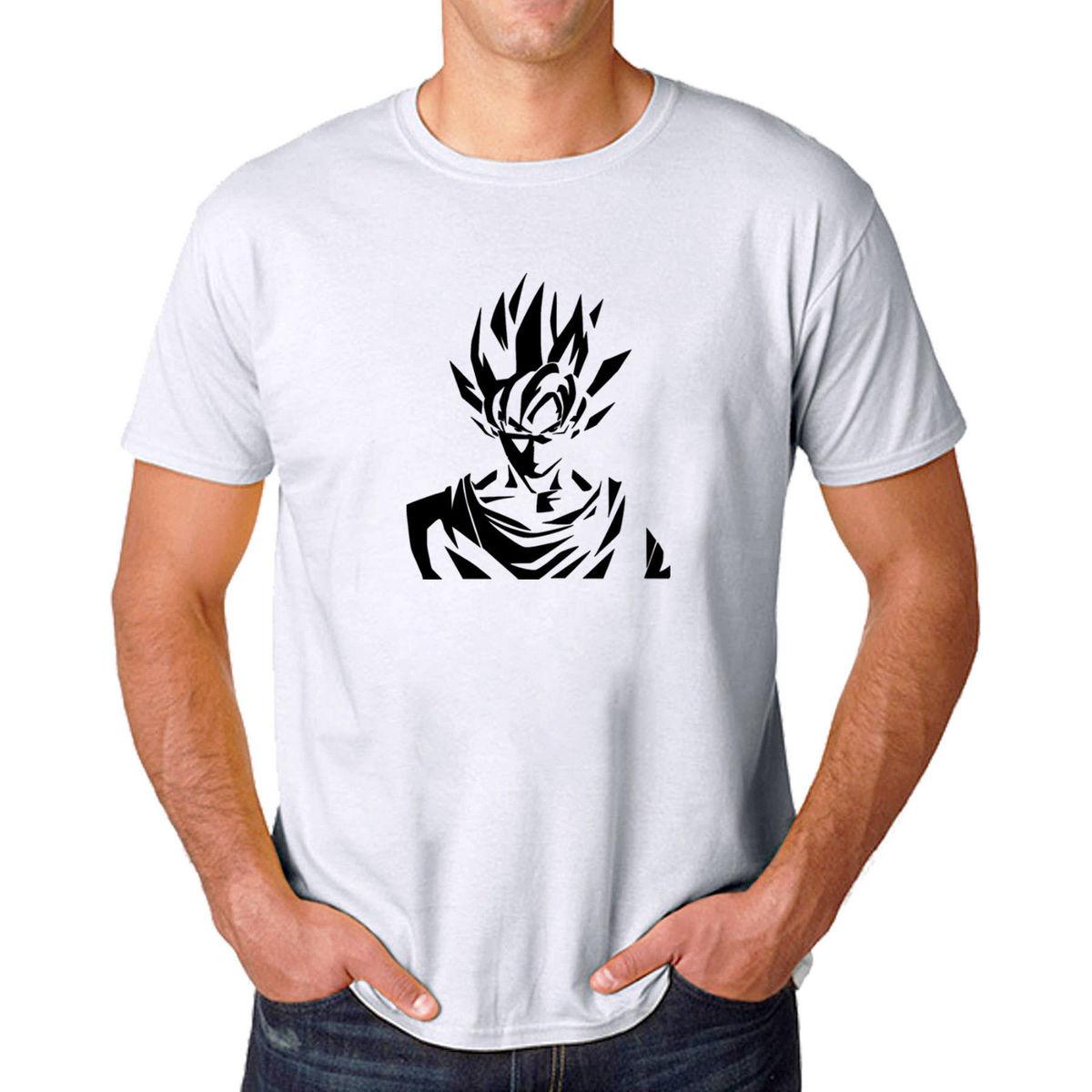 1200x1200 Son Goku Dragon Ball Z Carton Vector Man White T Shirt Cotton
