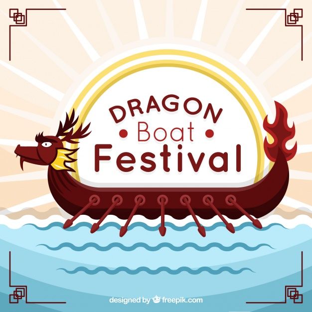 Dragon Boat Festival Background In Flat Design Free Vector 626x626 Dragon Boat Festival Background In Flat Design Free Vector