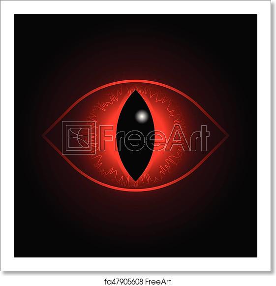 561x581 Free Art Print Of Vector Red Dragon Eye Vector Red Dragon Eye
