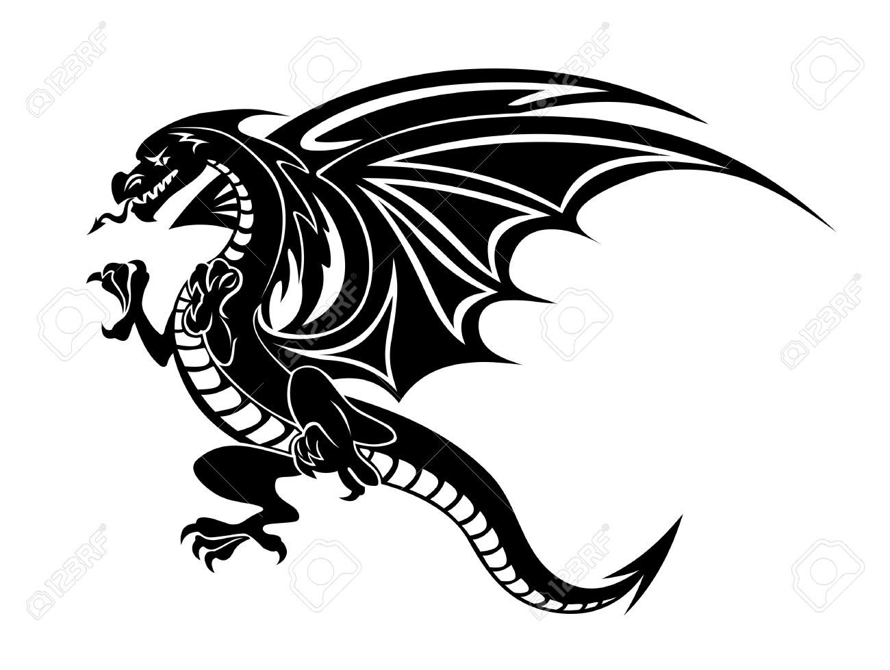 Dragon Fire Vector