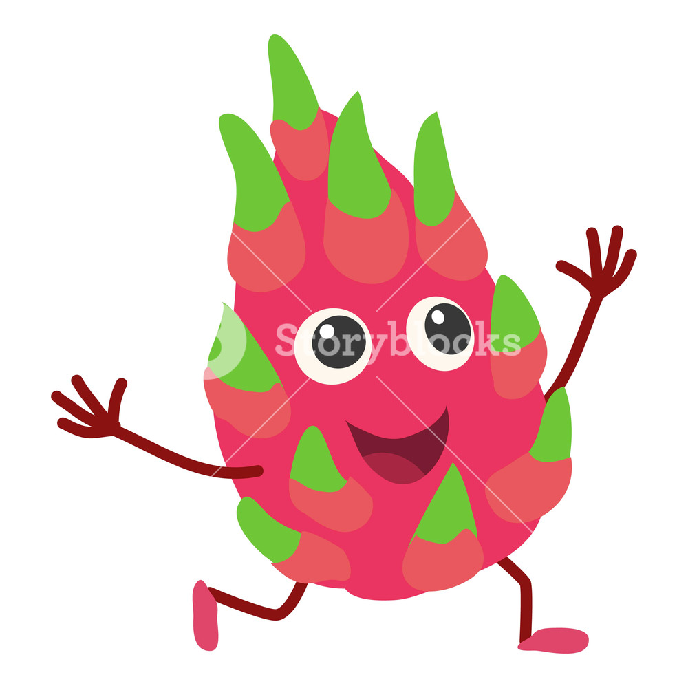1000x1000 Dragon Fruit Icon Cartoon Illustration Of Dragon Fruit Vector