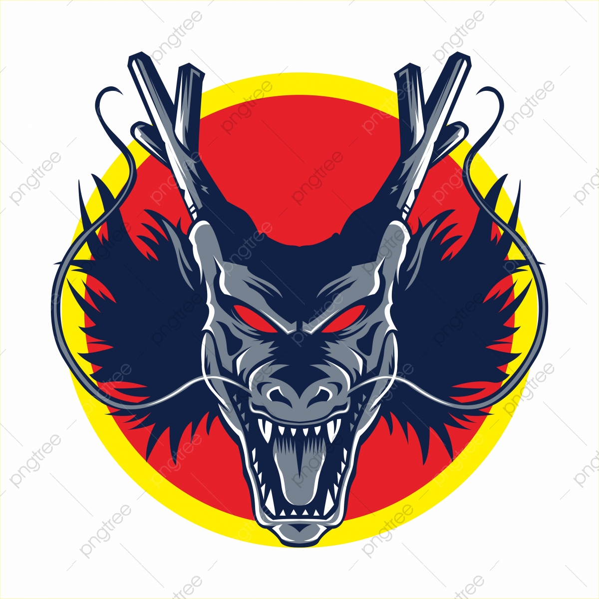 Dragon Head, Dragon, Head, Red Png And Vector With Transparent 1200x1200 Dragon Head, Dragon, Head, Red Png And Vector With Transparent