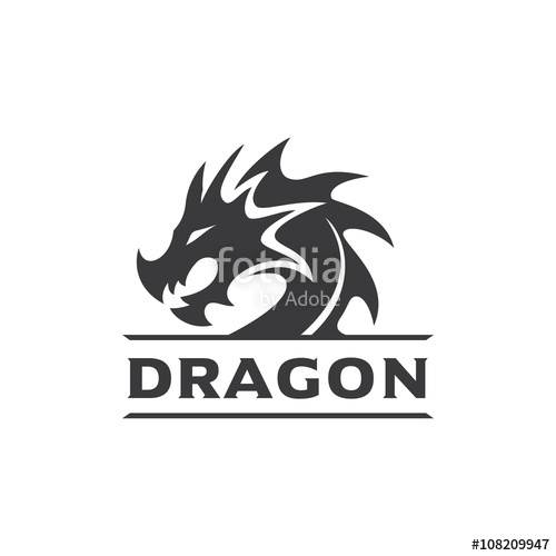 Dragon Head Logo Template, Dragon Brand Identity, Dragon Logo 500x500 Dragon Head Logo Template, Dragon Brand Identity, Dragon Logo