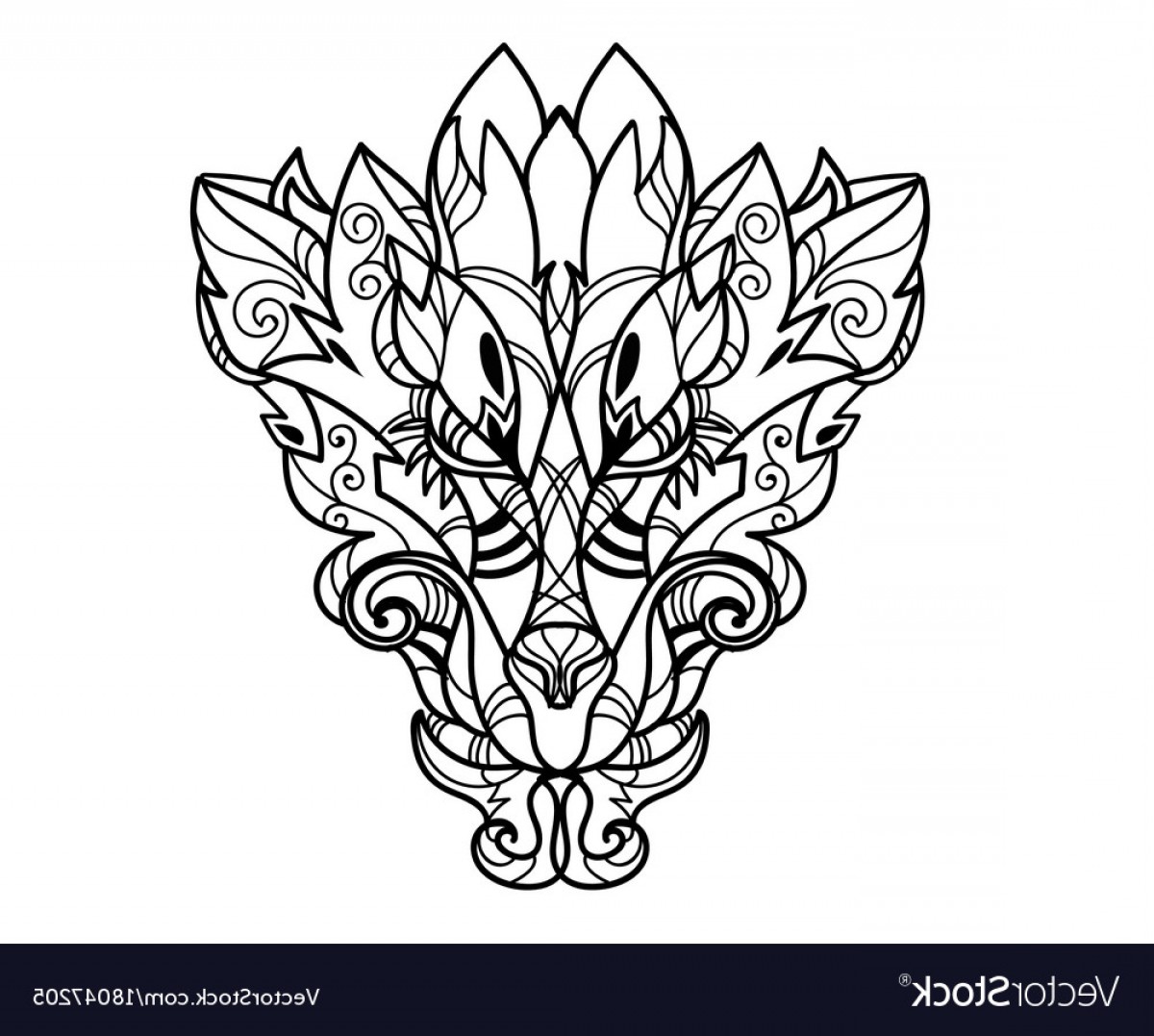 Dragon Head Vector Line Drawing Hoodamathrun 1200x1077 Dragon Head Vector Line Drawing Hoodamathrun
