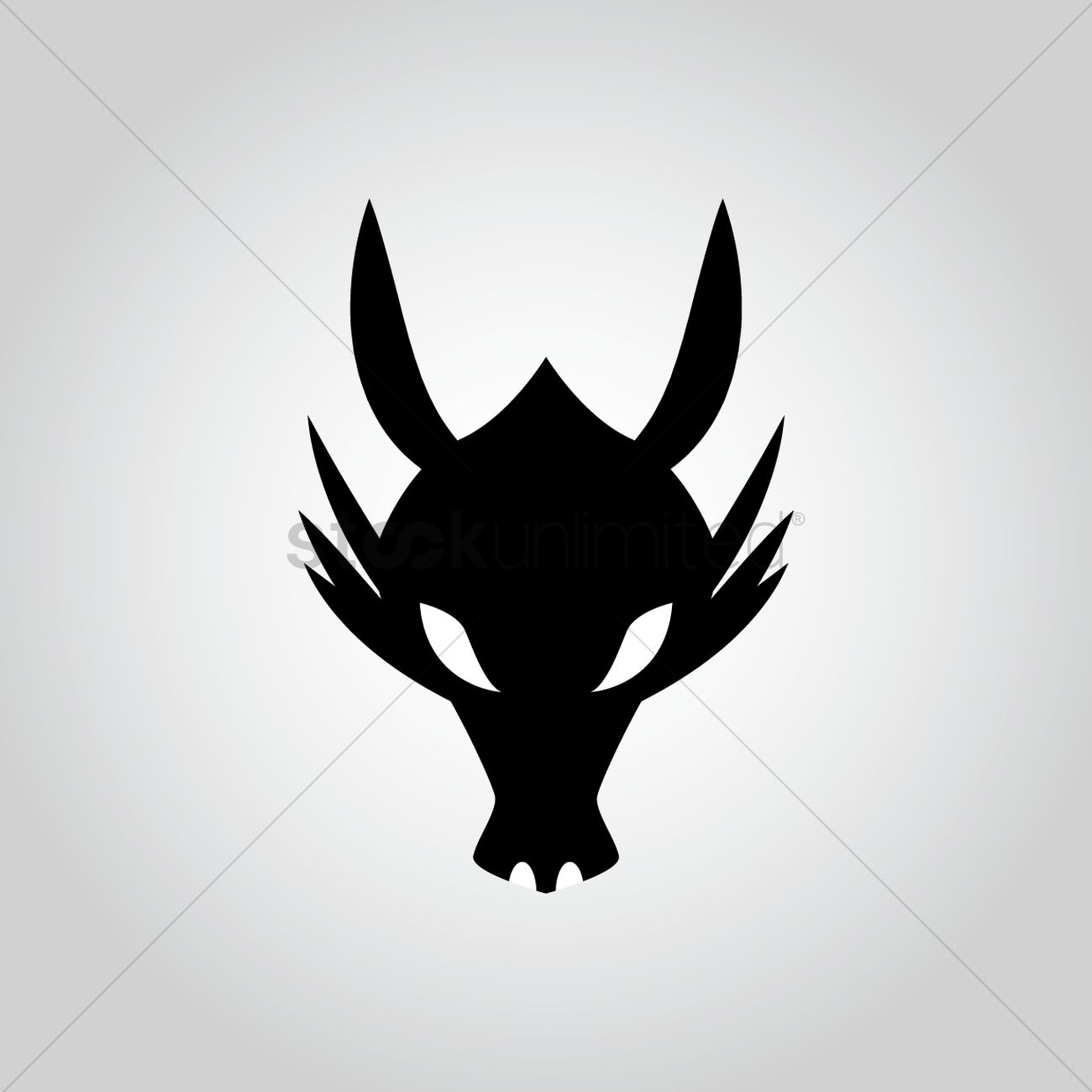 Dragon Head Vector Image 1300x1300 Dragon Head Vector Image