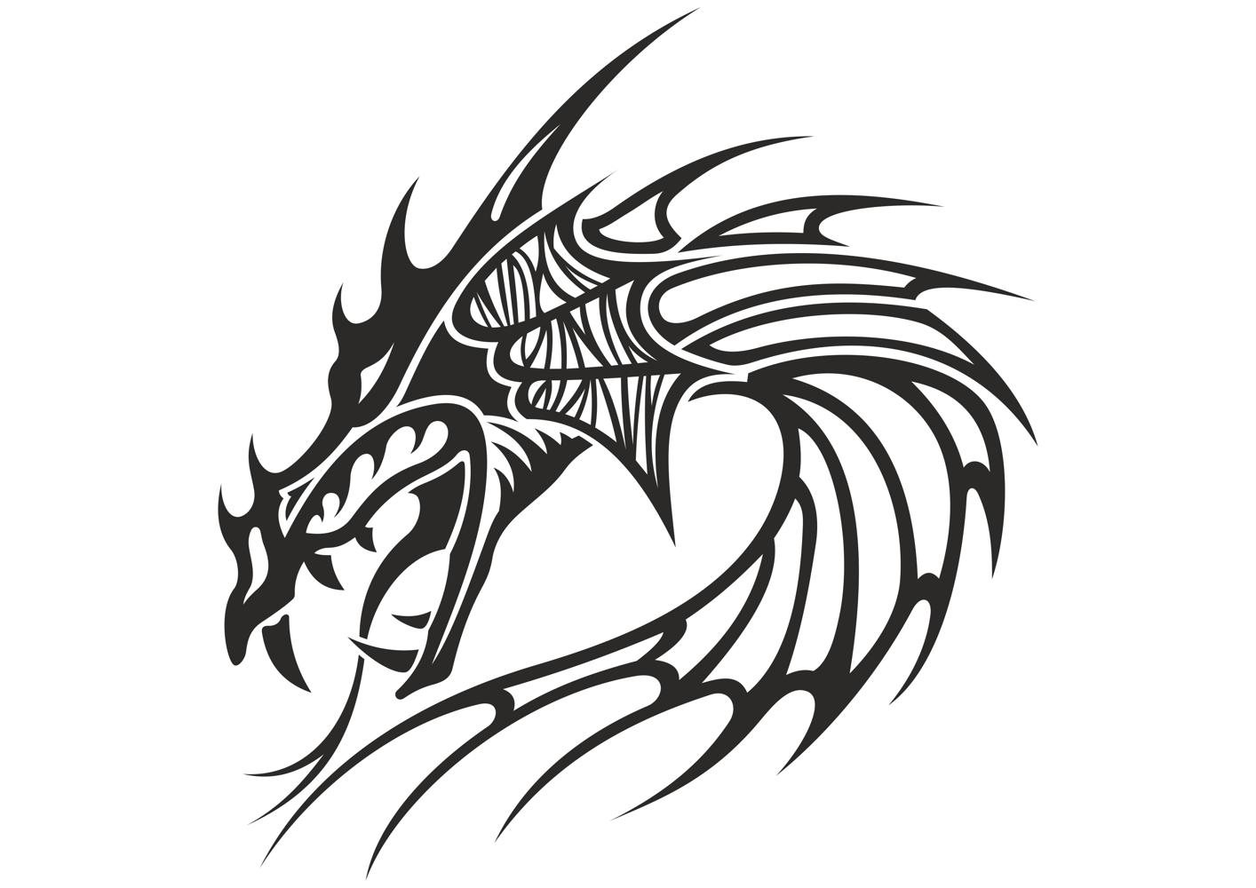 Chinese Dragon Head Tattoo Vector Free Vector Cdr Free Download 1414x1000 Chinese Dragon Head Tattoo Vector Free Vector Cdr Free Download