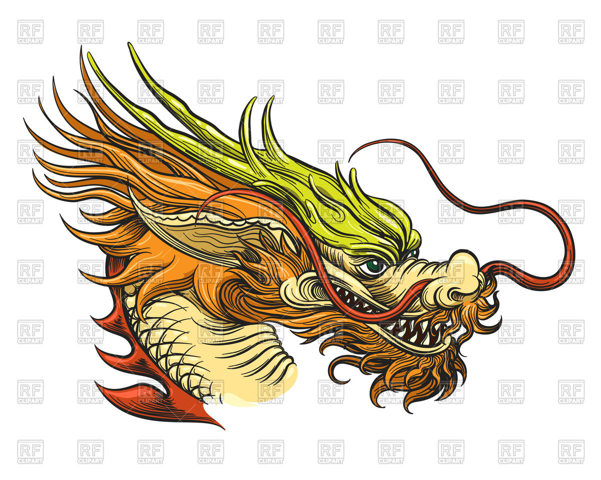 Chinese Dragon Head Vector Image Of Plants And Animals 1200x960 Chinese Dragon Head Vector Image Of Plants And Animals