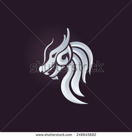 450x470 Dragon Logo Vector Design Template, Dragon Icon Logo