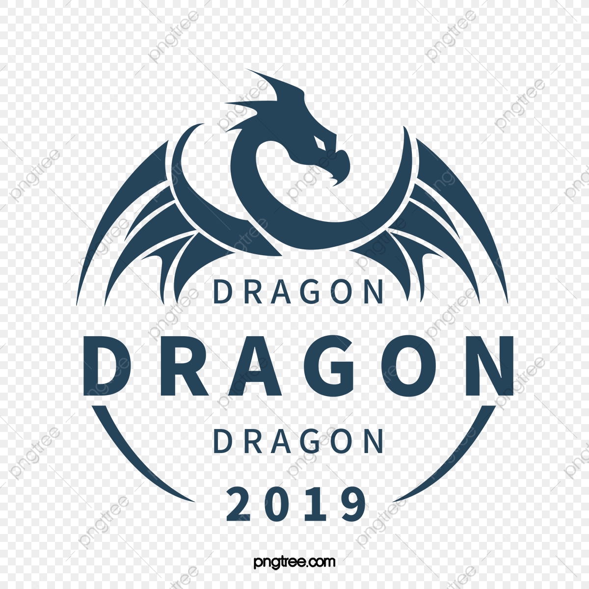 1200x1200 Cool Dragon Design Vector Material Logo, Long Design Elements