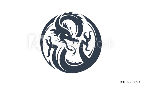 500x300 Dragon Logo Vector