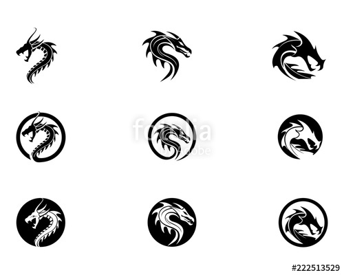 500x400 Dragon Logo Vector Illustration Stock Image And Royalty Free