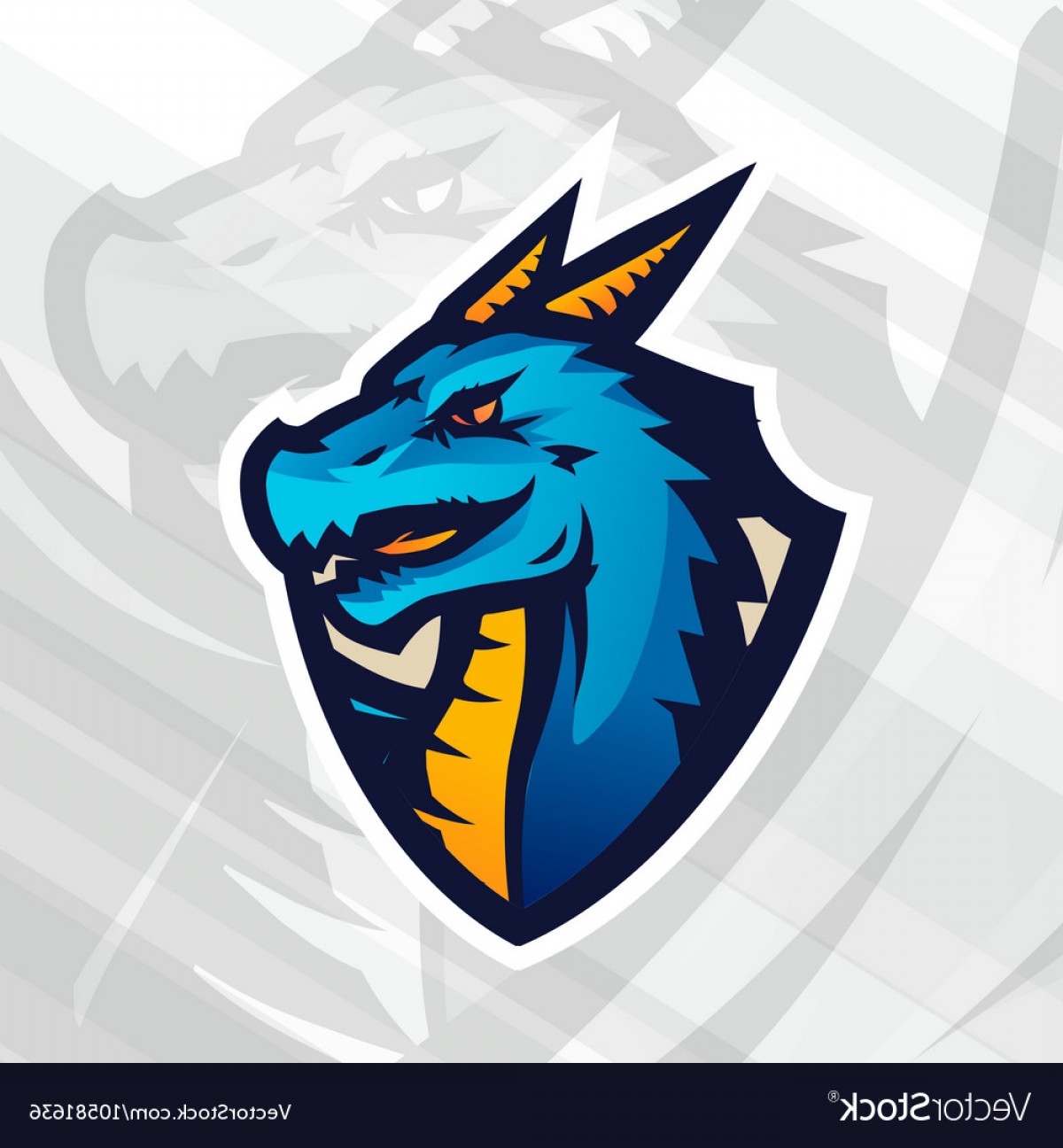 Dragon On Shield Sport Mascot Template Football Vector Soidergi 1200x1296 Dragon On Shield Sport Mascot Template Football Vector Soidergi