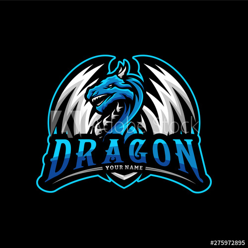 Dragon Esports Logo Design Vector Dragon Mascot Gaming Logo 500x500 Dragon Esports Logo Design Vector Dragon Mascot Gaming Logo