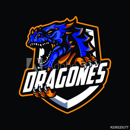 Dragon Mascot Logo 500x500 Dragon Mascot Logo