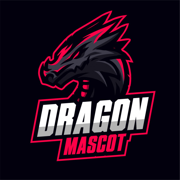 Dark Dragon Mascot Gaming Logo Vector Premium Download 626x626 Dark Dragon Mascot Gaming Logo Vector Premium Download
