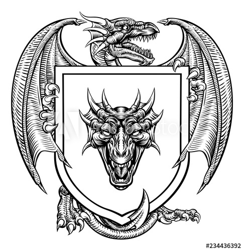 Dragon Medieval Vector