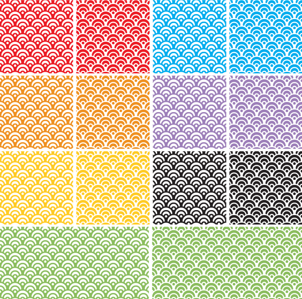 600x595 Dragon Scales Seamless Pattern Adobe Illustrator Swatches
