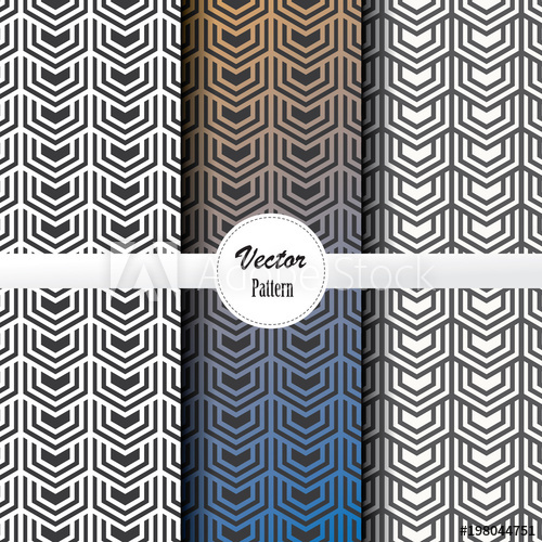 500x500 Pattern Vector Set Of Geometric Hexagon Shape Overlap Each As