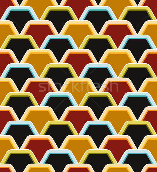 545x600 Seamless Chinese Dragon Scale Background Pattern Vector