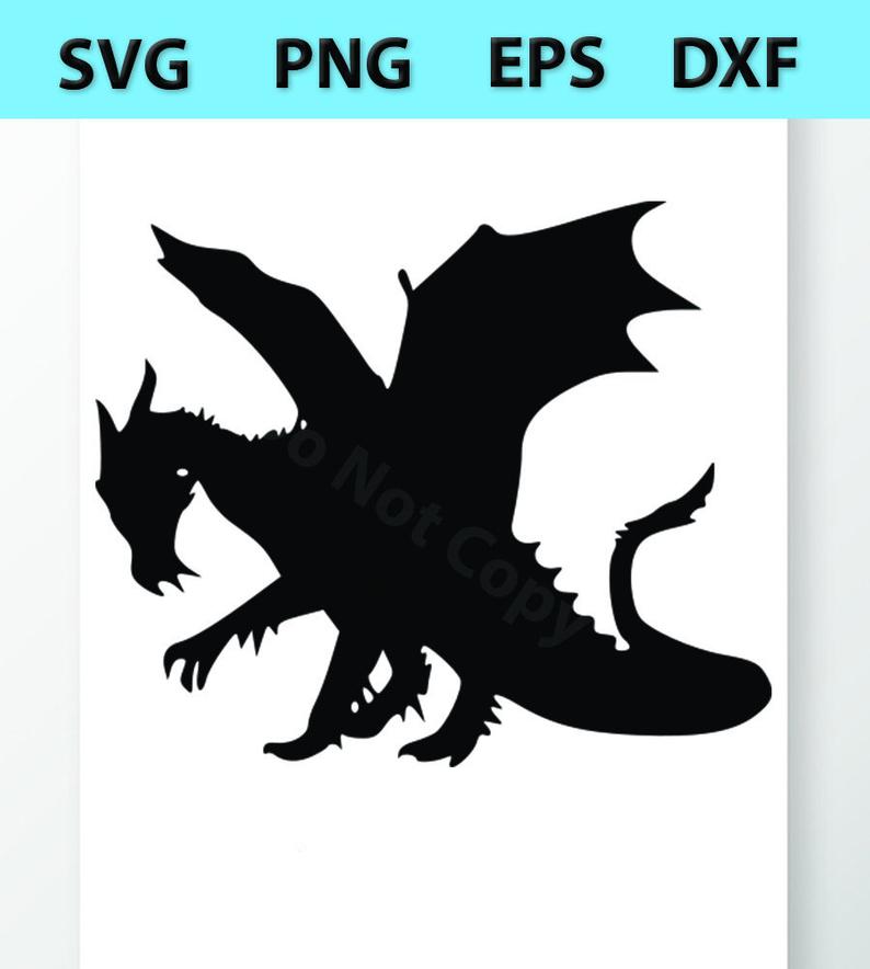 Dragon Silhouette Vector at Vectorified.com | Collection of Dragon ...
