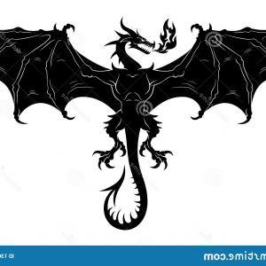 Dragon Silhouette Vector at Vectorified.com | Collection of Dragon ...