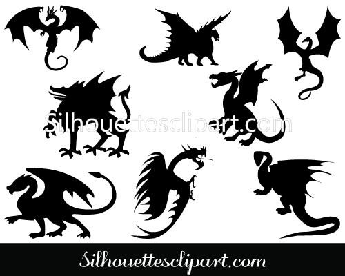 500x400 Insects Silhouette Clip Art Pack Download Insects Vectors