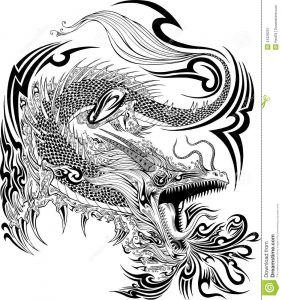 Dragon Tattoo Vector