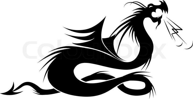 Dragon Tattoo Vector Illustration For Stock Vector Colourbox 800x412 Dragon Tattoo Vector Illustration For Stock Vector Colourbox