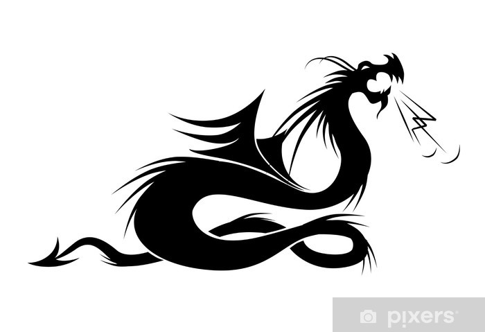 Dragon Tattoo Vector Illustration For Your Design Laptop Sticker 700x479 Dragon Tattoo Vector Illustration For Your Design Laptop Sticker