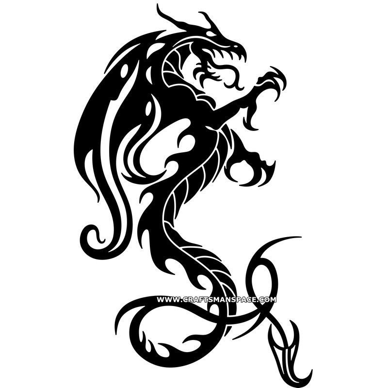 Dragon Tattoo Vector 800x800 Dragon Tattoo Vector
