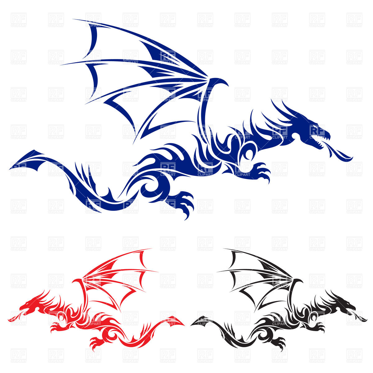 Flying Dragon Tattoo Vector Image Of Design Elements Dvarg 1200x1200 Flying Dragon Tattoo Vector Image Of Design Elements Dvarg