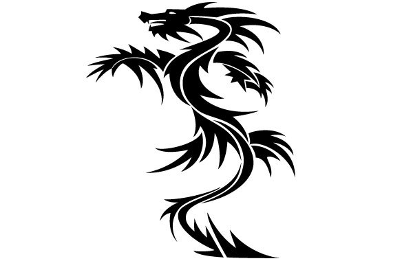 600x380 Free Vectors Dragon Tattoo Vector Vector Portal