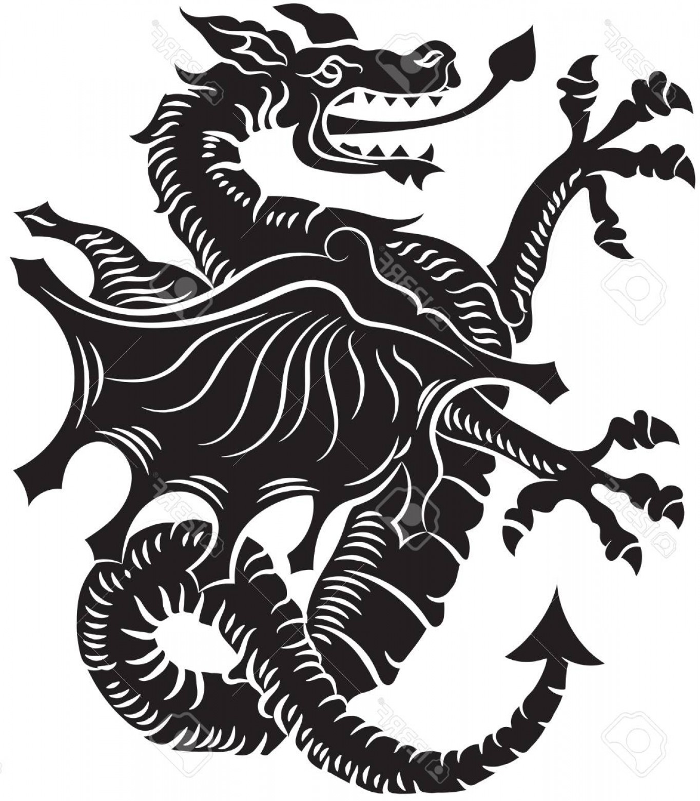 Dragon Vector Illustration Sarahgardan 1364x1560 Dragon Vector Illustration Sarahgardan