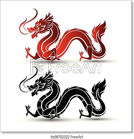 Free Art Print Of Chinese Dragon Illustration Of Traditional 561x581 Free Art Print Of Chinese Dragon Illustration Of Traditional