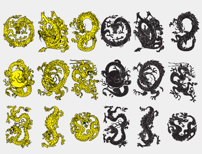 Dragon Vector Pack Japanese Dragon Tattoo Royalty Free Vector 695x531 Dragon Vector Pack Japanese Dragon Tattoo Royalty Free Vector