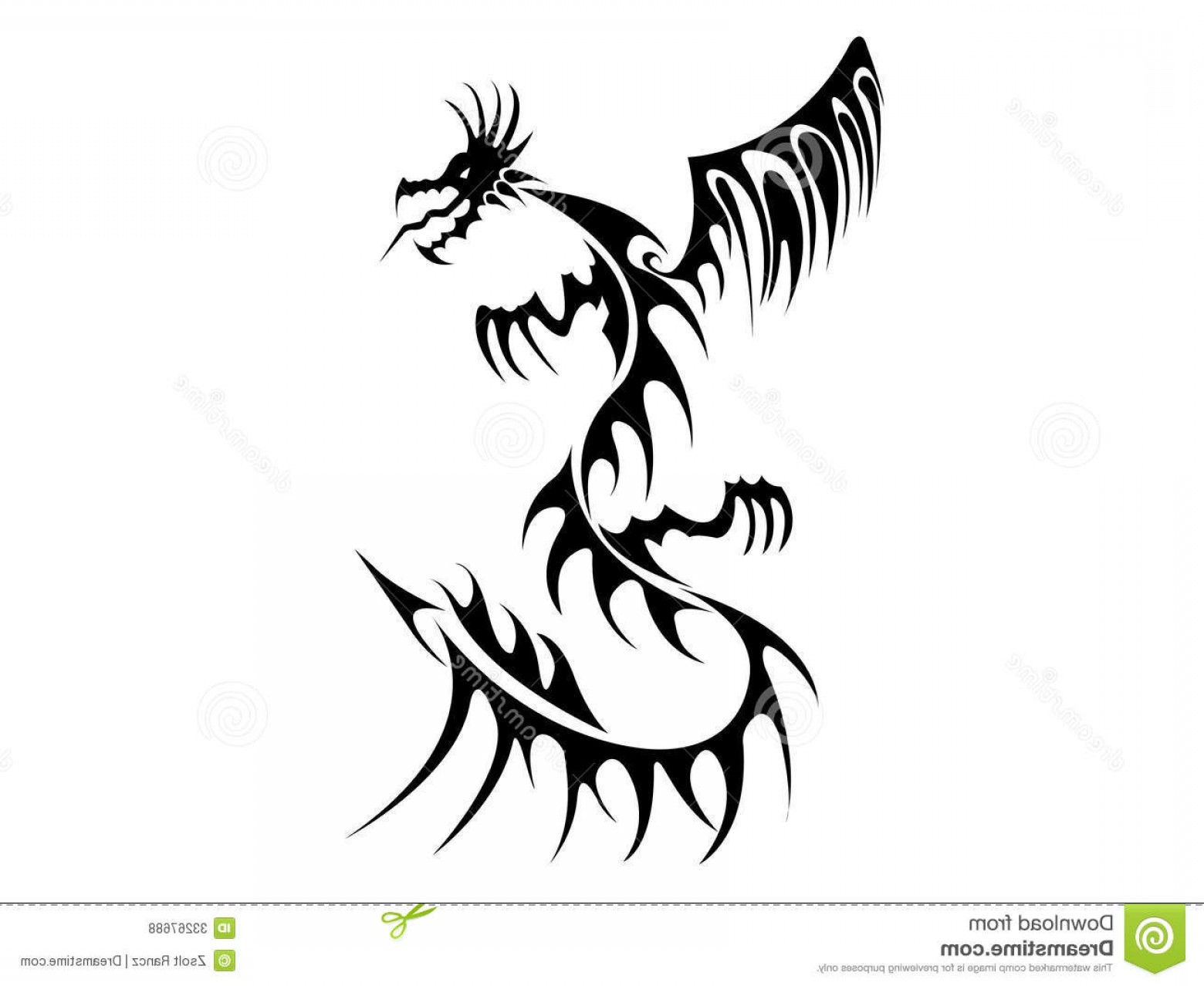 Royalty Free Stock Photos Tribal Dragon Vector Illustration Image 1560x1278 Royalty Free Stock Photos Tribal Dragon Vector Illustration Image