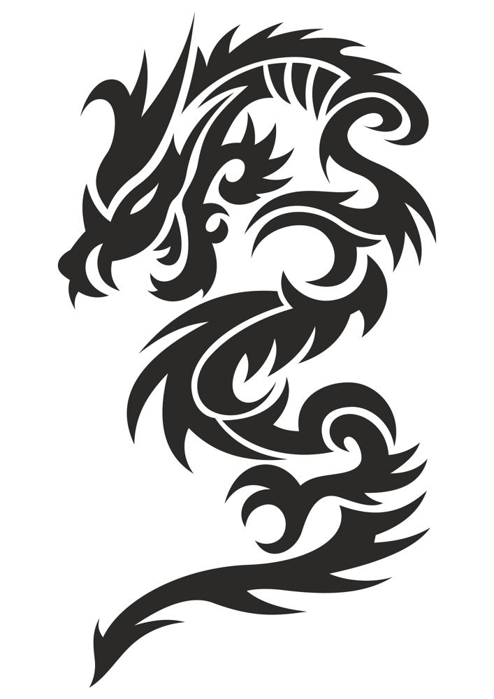 Tattoo Dragon Vector Illustration Free Vector Cdr Free Download 707x1000 Tattoo Dragon Vector Illustration Free Vector Cdr Free Download